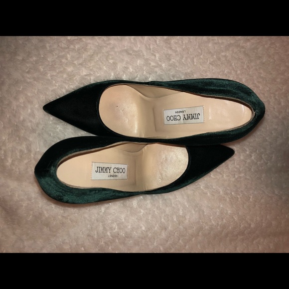 Dark green Jimmy Choo stilettos - Picture 2 of 6